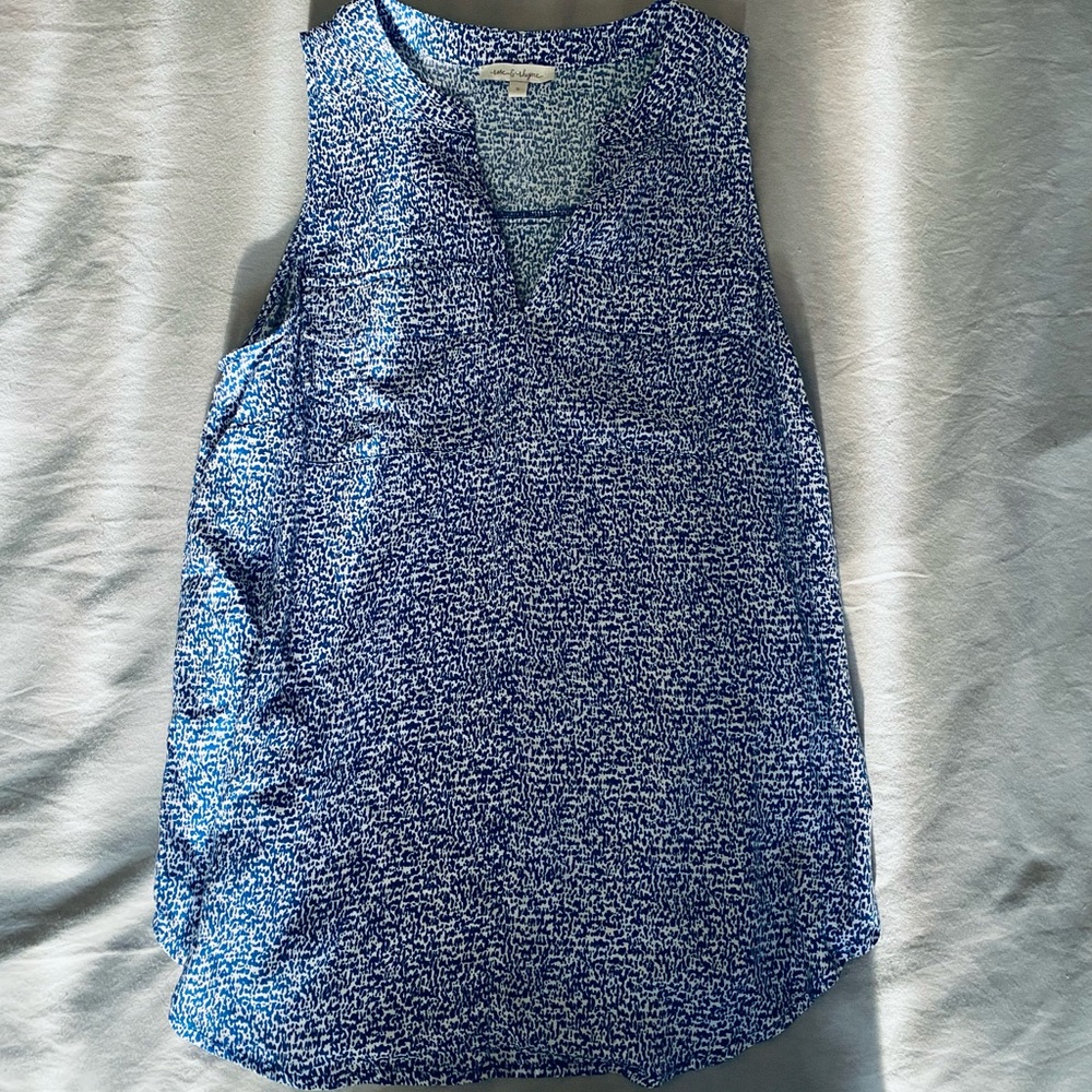 Silky Blue Blouse
